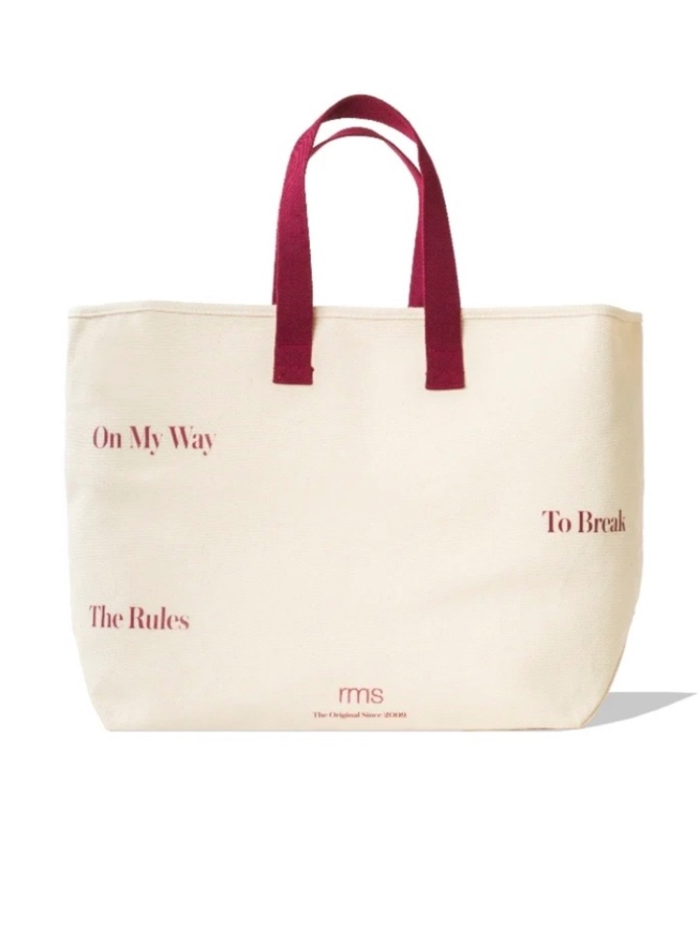 RMS Beauty Limited Edition Weekender Travel Tote 100% Cotton Canvas NWT